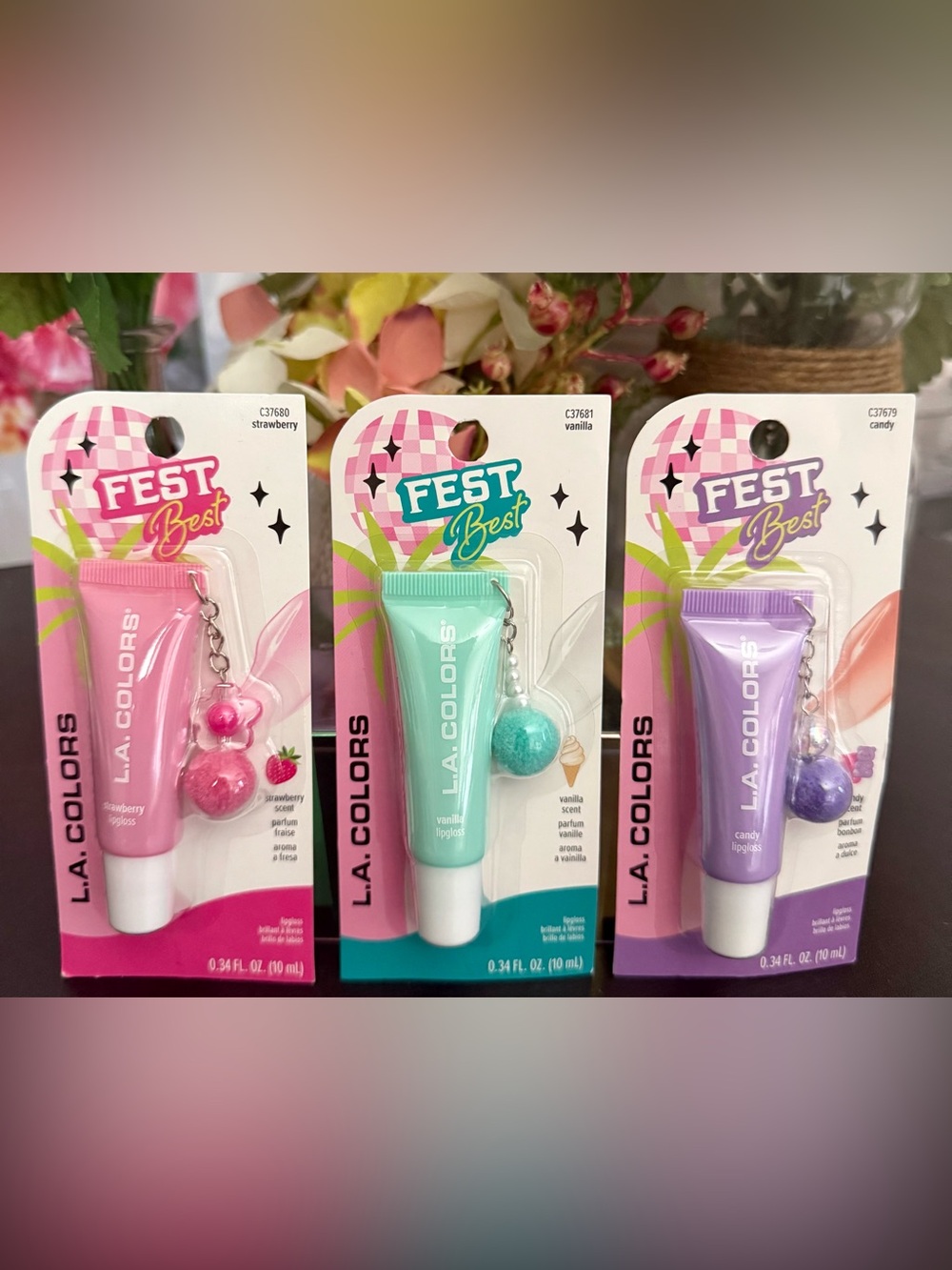 🆕🪷 L.A. COLORS LIMITED EDITION “FEST BEST” 3-PIECE LIPGLOSS COLLECTION. NEW!